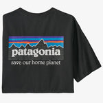 T-Shirt Patagonia P-6 Mission Organic - Schwarz 