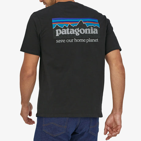 T-Shirt Patagonia P-6 Mission Organic - Nero - Q