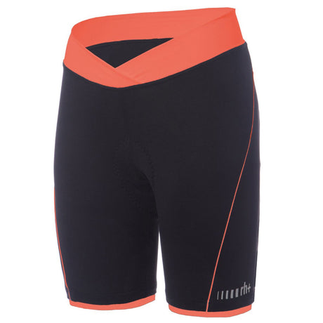 Pantaloncini donna Rh+ Pista - Nero arancio - F
