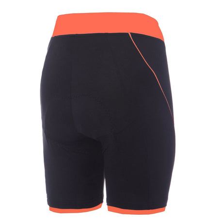 Pantaloncini donna Rh+ Pista - Nero arancio - G