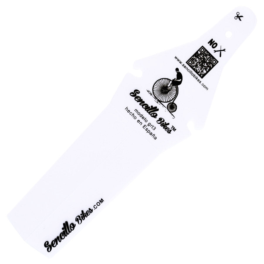 Parafango posteriore GRT3 Sencillo - Bianco Luminescente