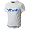 T-Shirt Pedaled Logo - Bianco