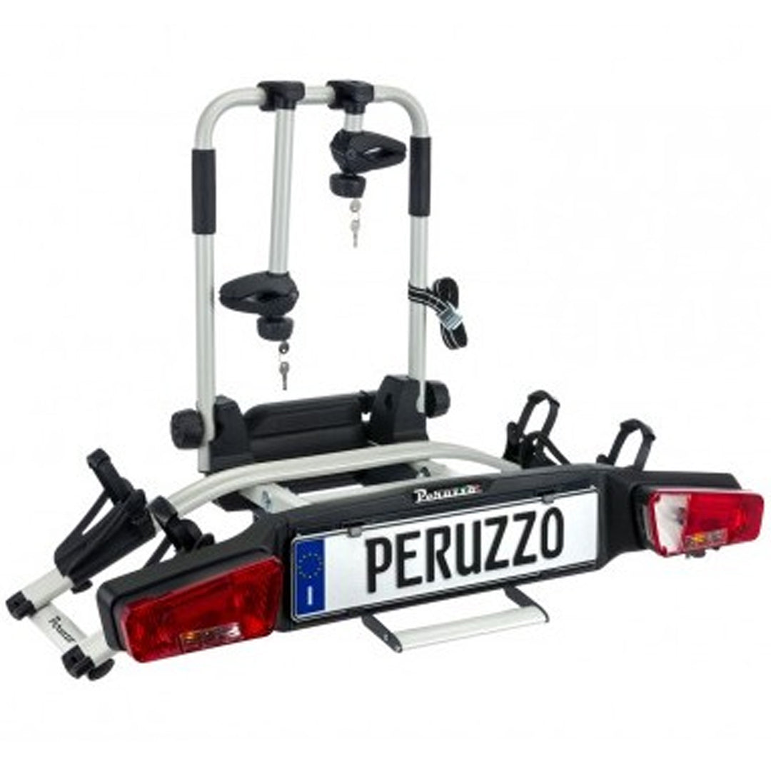 Peruzzo Pordoi 702 – Portabici Da Tetto A Forcella, Grigio Antracite, Per Bici Da Corsa E MTB