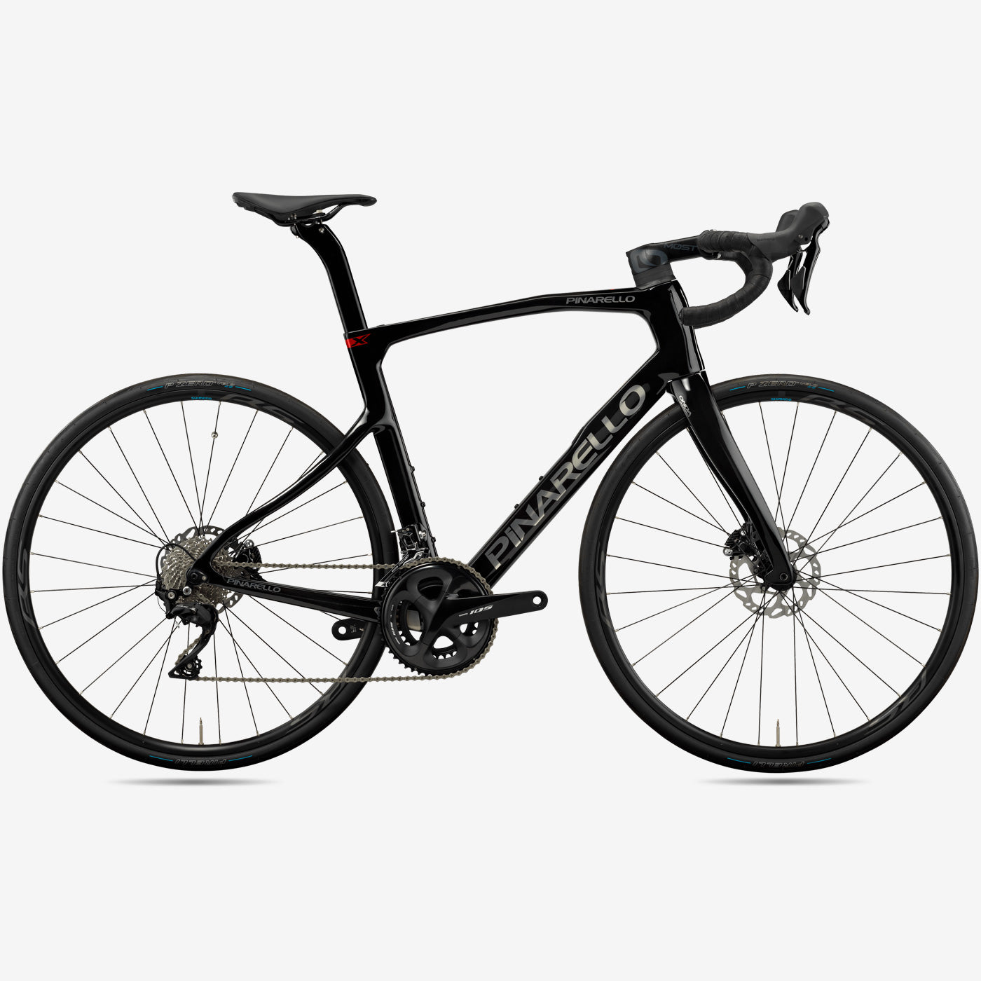 Fixed Gear Pinarello Cinese Pinarello X1 Disk 105 Black
