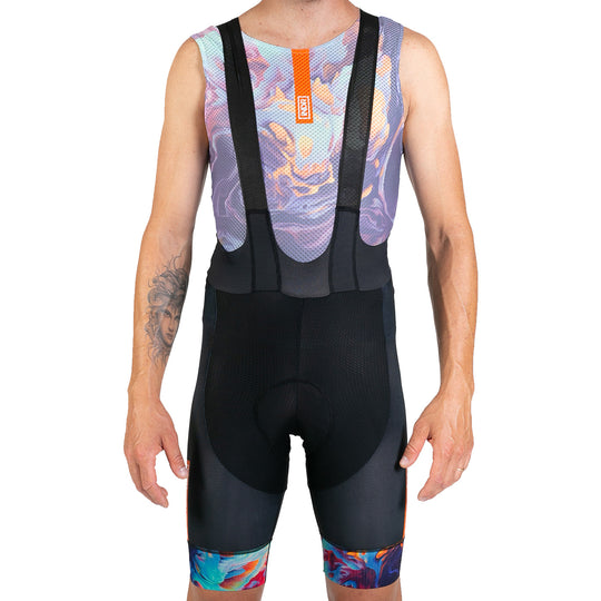 Pissei INDR bib shorts - Violet