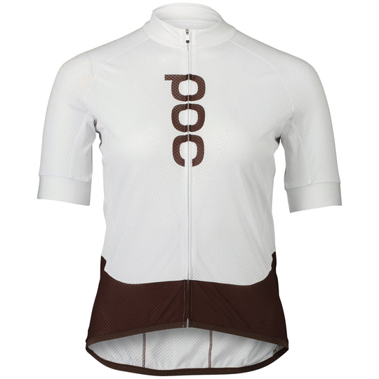 Maillot mujer Poc Essential Road Logo - Blanco marron