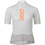 Maillot mujer Poc Essential Road Logo - Blanco gris