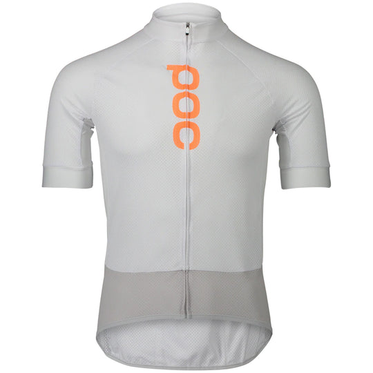 Poc Essential Road Logo Trikot - Weiss grau