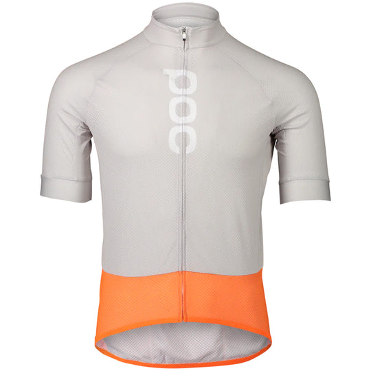 Maillot Poc Essential Road Logo - Gris naranja