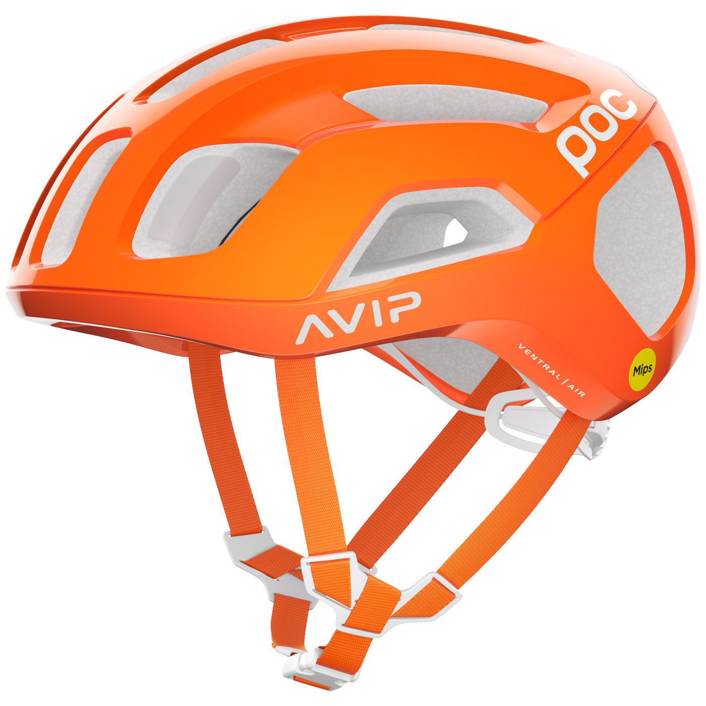 POC Ventral Air MIPS (CPSC) Cycling Helmet Hydrogen White MED並行輸入 Poc Ventral Air Mips helmet - Orange