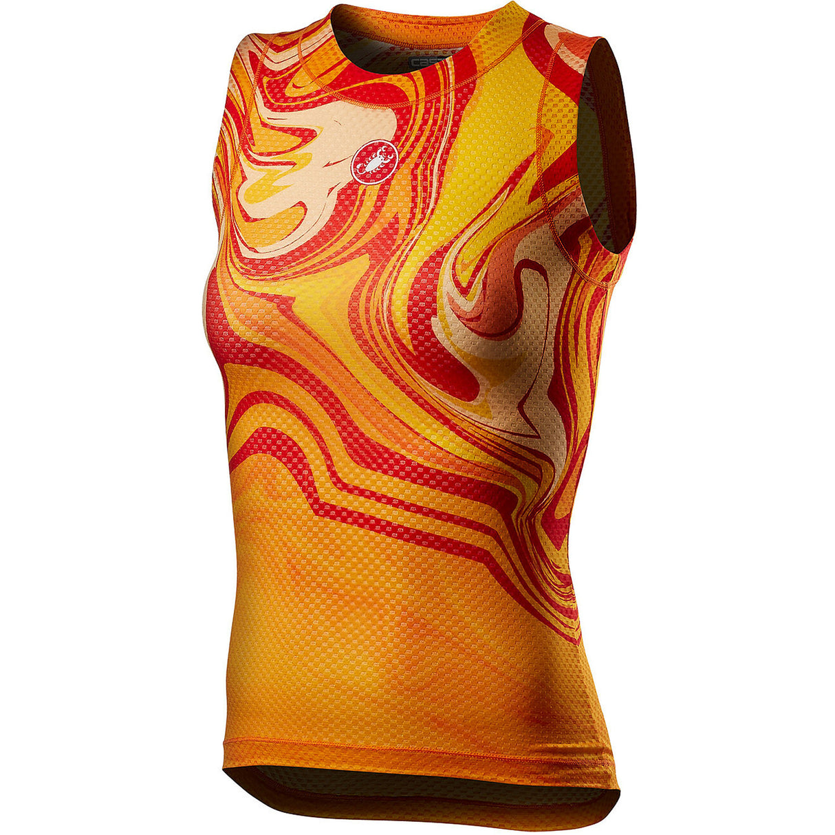 Maglia intima senza maniche donna Castelli Pro Mesh - Arancio