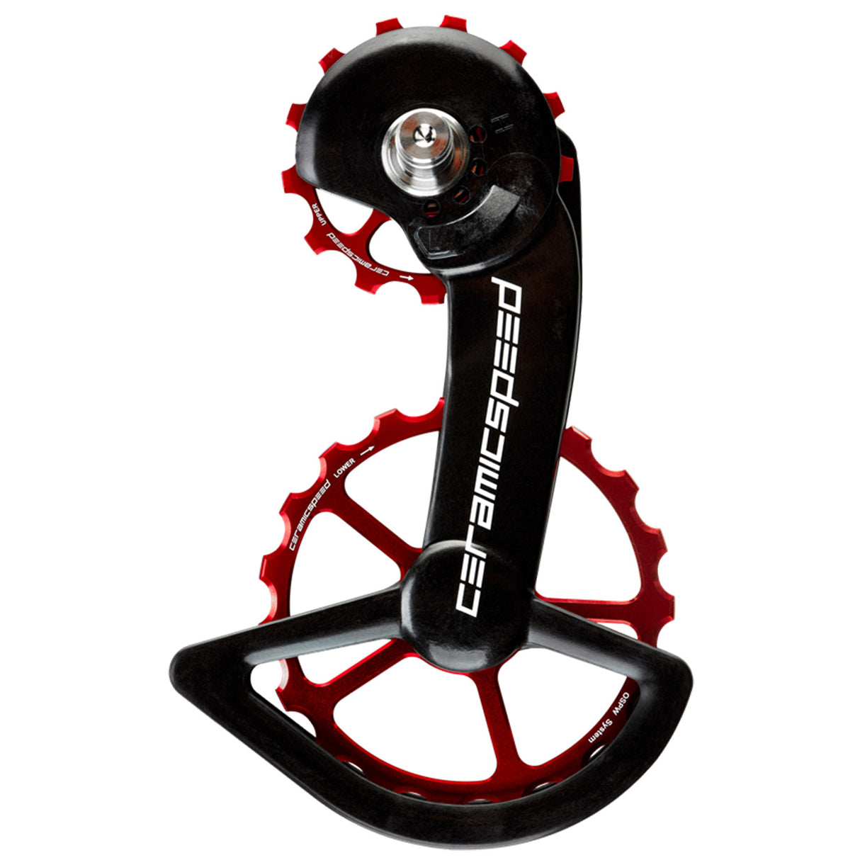 Sistema Pulegge CeramicSpeed OSPW Shimano DA9200/ULT8100 12V  - Nero rosso - Q