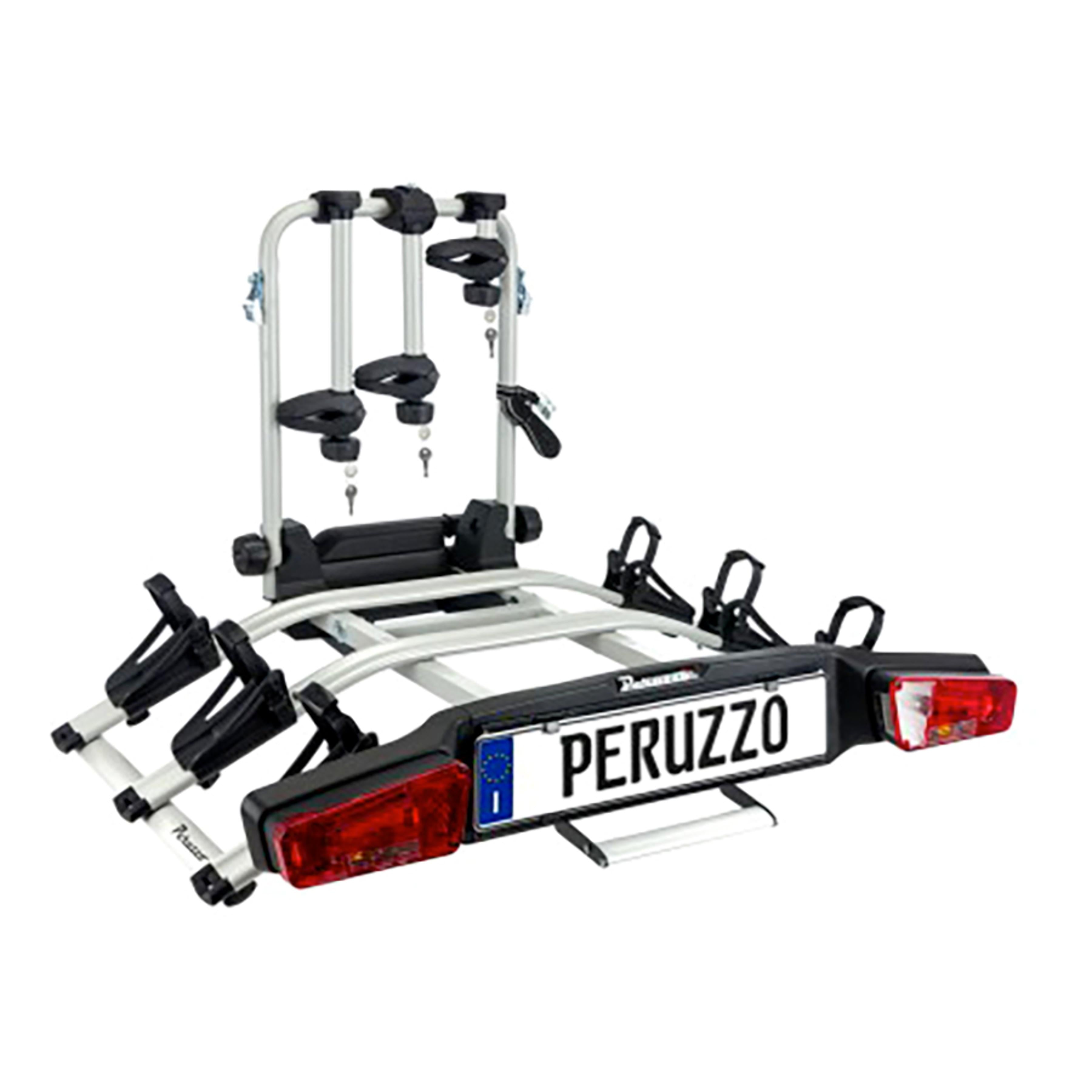 Peruzzo Zephyr bike rack for 3 bicycles for tow hitch