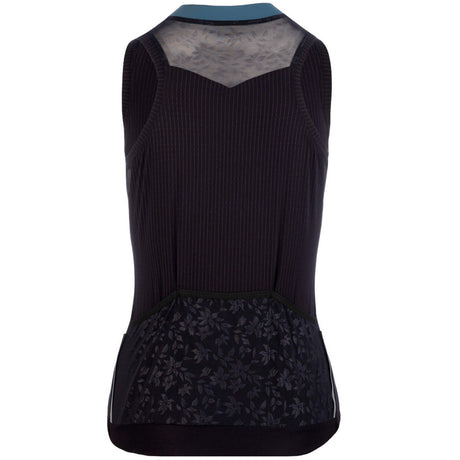 Maglia donna senza maniche Q36.5 L1 Lady Pinstripe - Nero