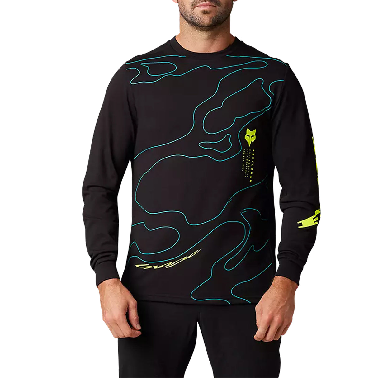 Maglia maniche lunghe Fox Ranger Lunar drirelease Mid - Nero - F