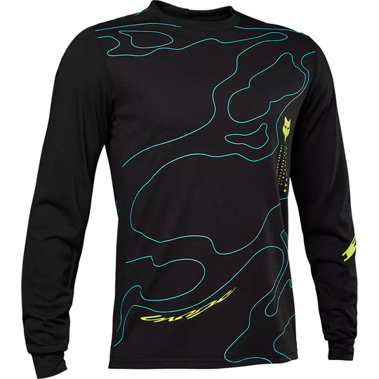 Maillot manches longues Fox Ranger Lunar drirelease Mid - Noir