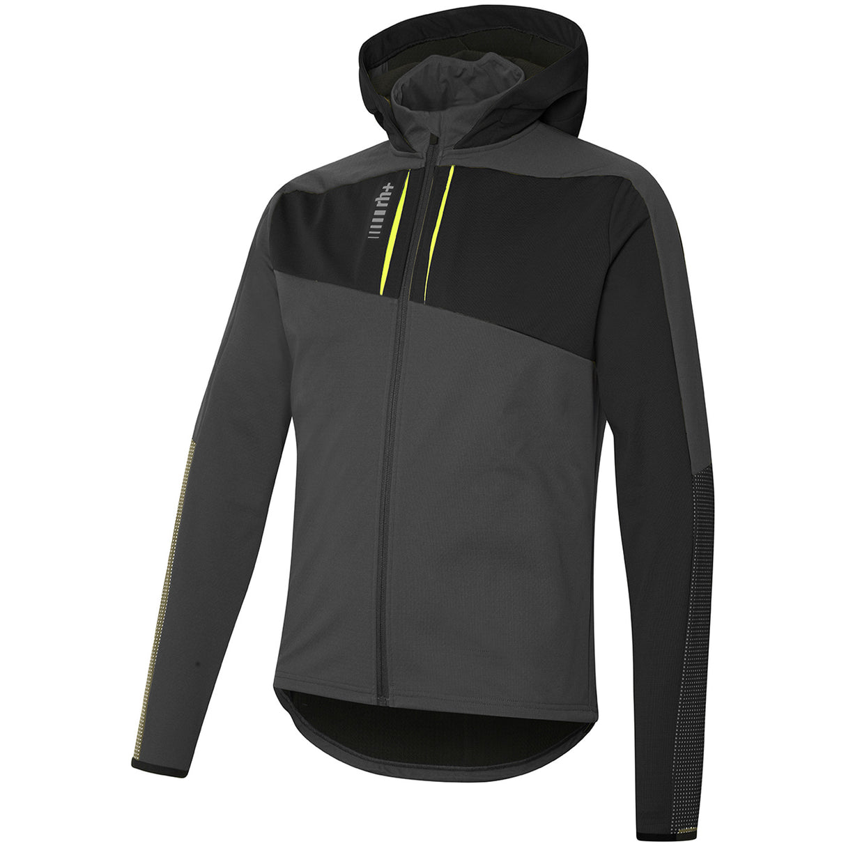 Giacca Rh+ Klyma Hooded Soft Shell - Nero grigio - Q