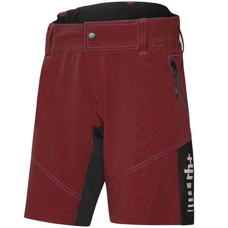 Pantaloni corti donna MTB Rh+ - Bordeaux
