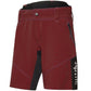 Pantaloni corti donna MTB Rh+ - Bordeaux