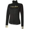 Maillot manches longues femme Rh+ Logo Thermo - Noir or