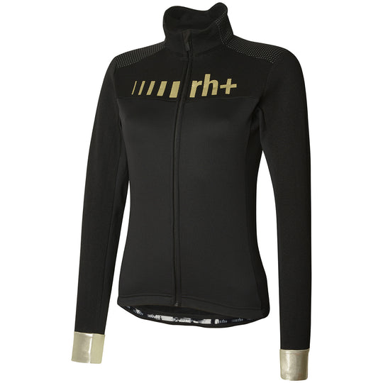 Maglia maniche lunghe donna Rh+ Logo Thermo - Nero oro
