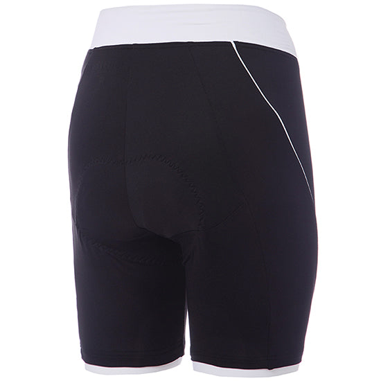 Pantaloncini donna Rh+ Pista - Nero bianco