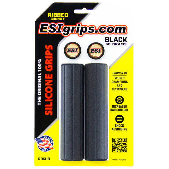 Manopole Esigrips Ribbed Chunky - Nero
