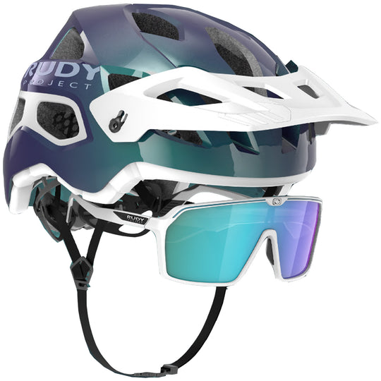 Kit casco Rudy Project Protera+ gafas Spinshield - Iridiscente 