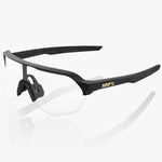 100% S2 sunglasses - Matte Black Soft Gold Mirror