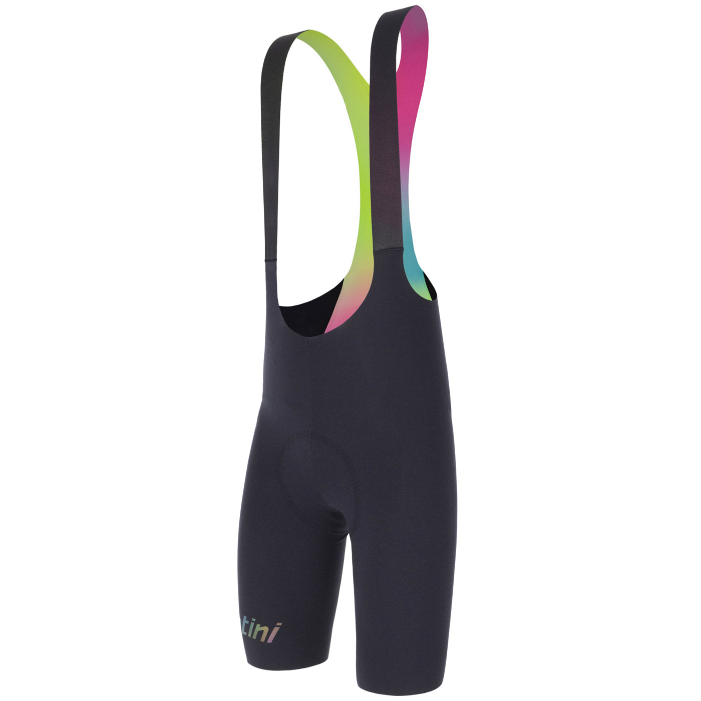 radhose bibshort kurz mit trägern rennrad santini uci rainbow Santini Unico bib short