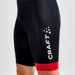 Craft Core Endurance bib shorts - Black red