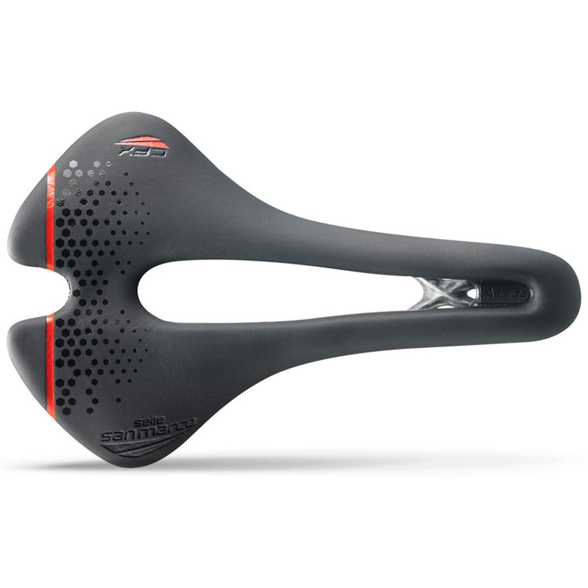Sella San Marco Aspide Short Open-Fit CFX Wide - Nero rosso