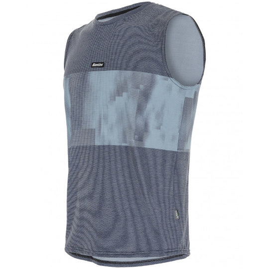 Santini Forza Indoor ohne armellose trikot - Blau