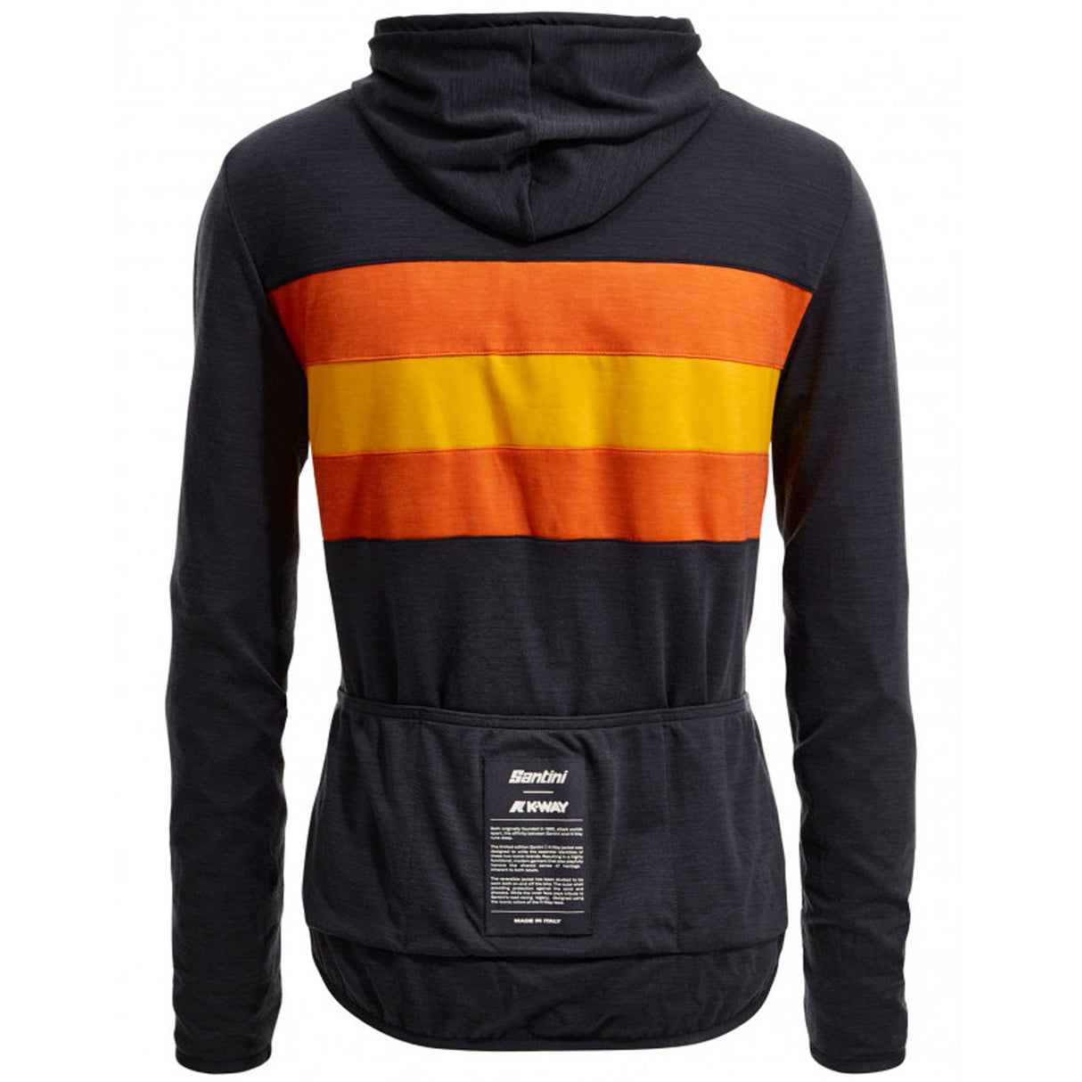 Giacca antivento reversibile Santini x K-WAY - Arancio - M