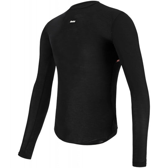 Maillot de corps manches longues Santini Primaloft Dry - Noir