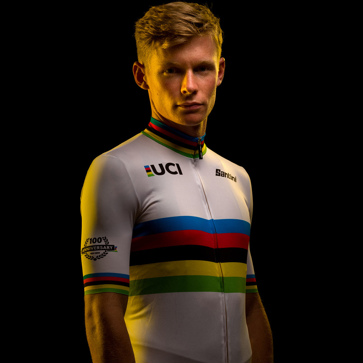 Maglia Santini UCI Road 100 Gold - L