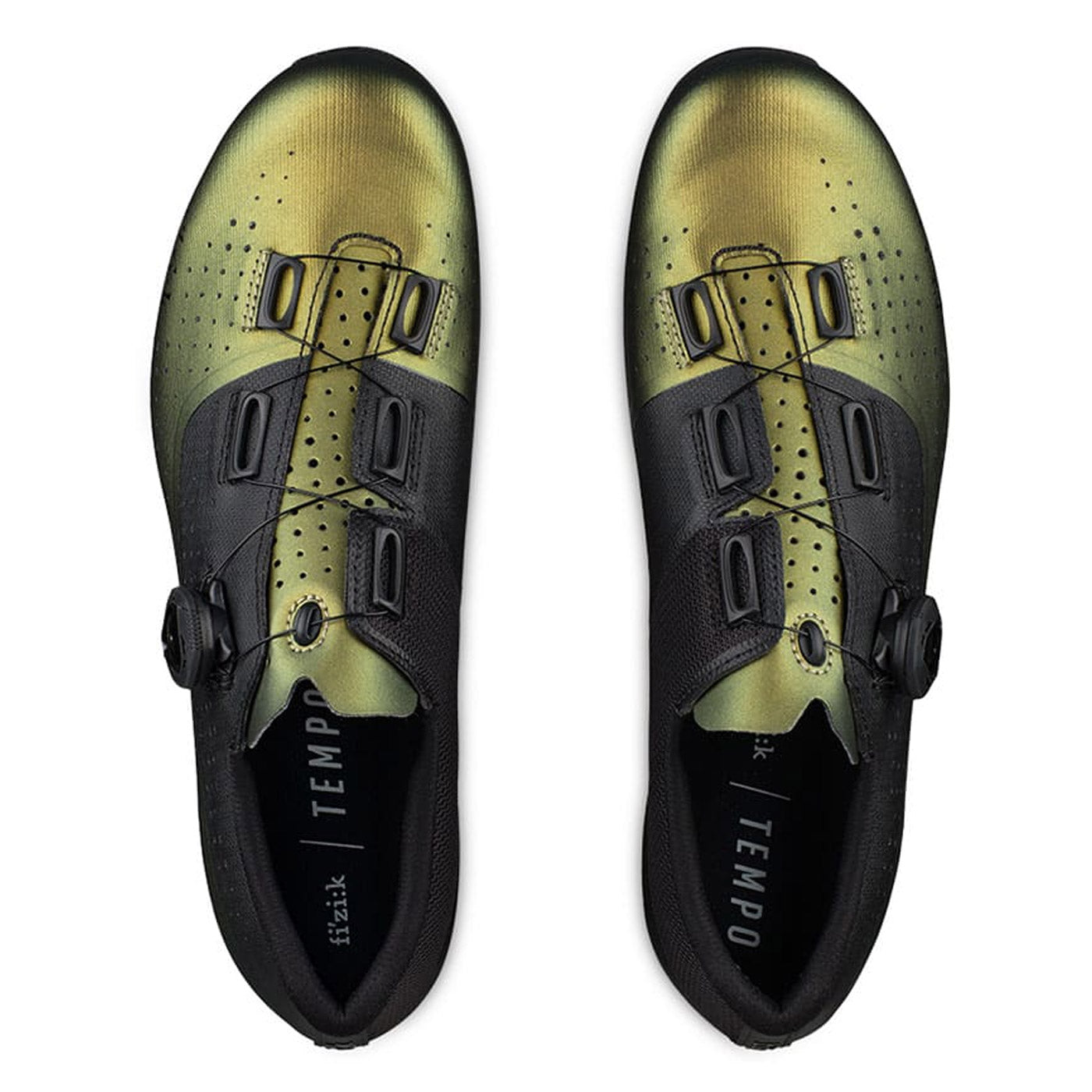 Fizik Tempo R4 Overcurve Iridescent shoes - Black green