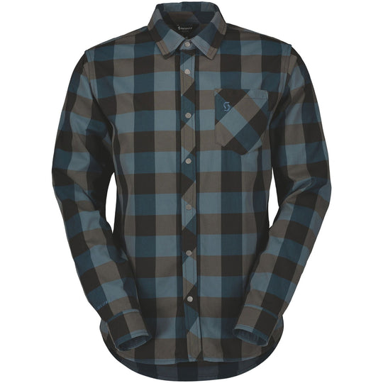 Chemise Scott Trail Flow Check - Vert bleu 