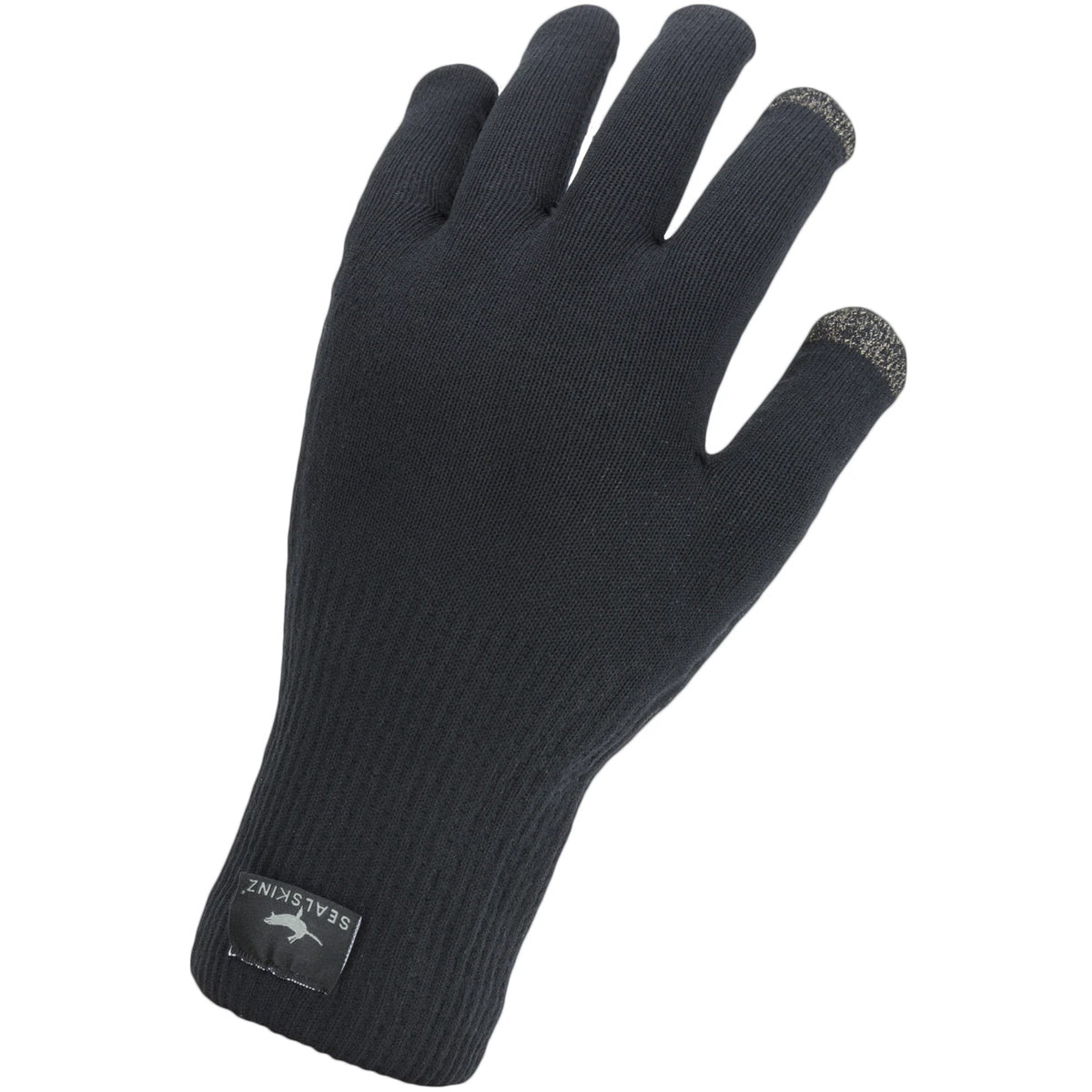 Guanti Sealskinz Waterproof All Weather Ultra Grip Knitted - Nero - M