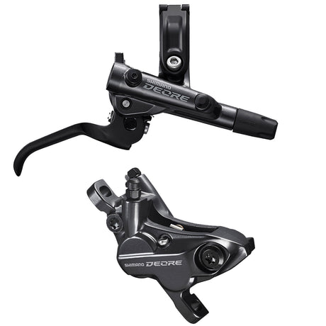 Kit freno a disco idraulico Shimano Deore 4 Pistoncini BL-M6100 + BR-M6120 + Tubo - Posteriore