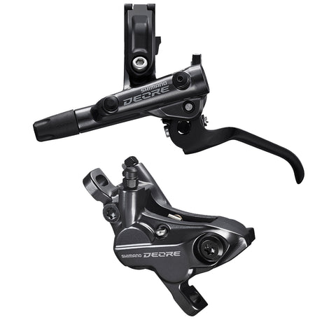Kit freno a disco idraulico Shimano Deore 4 Pistoncini BL-M6100 + BR-M6120 + Tubo - Anteriore