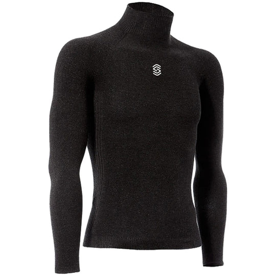Silverskin Stay Warm high neck long sleeve base layer - Dark grey