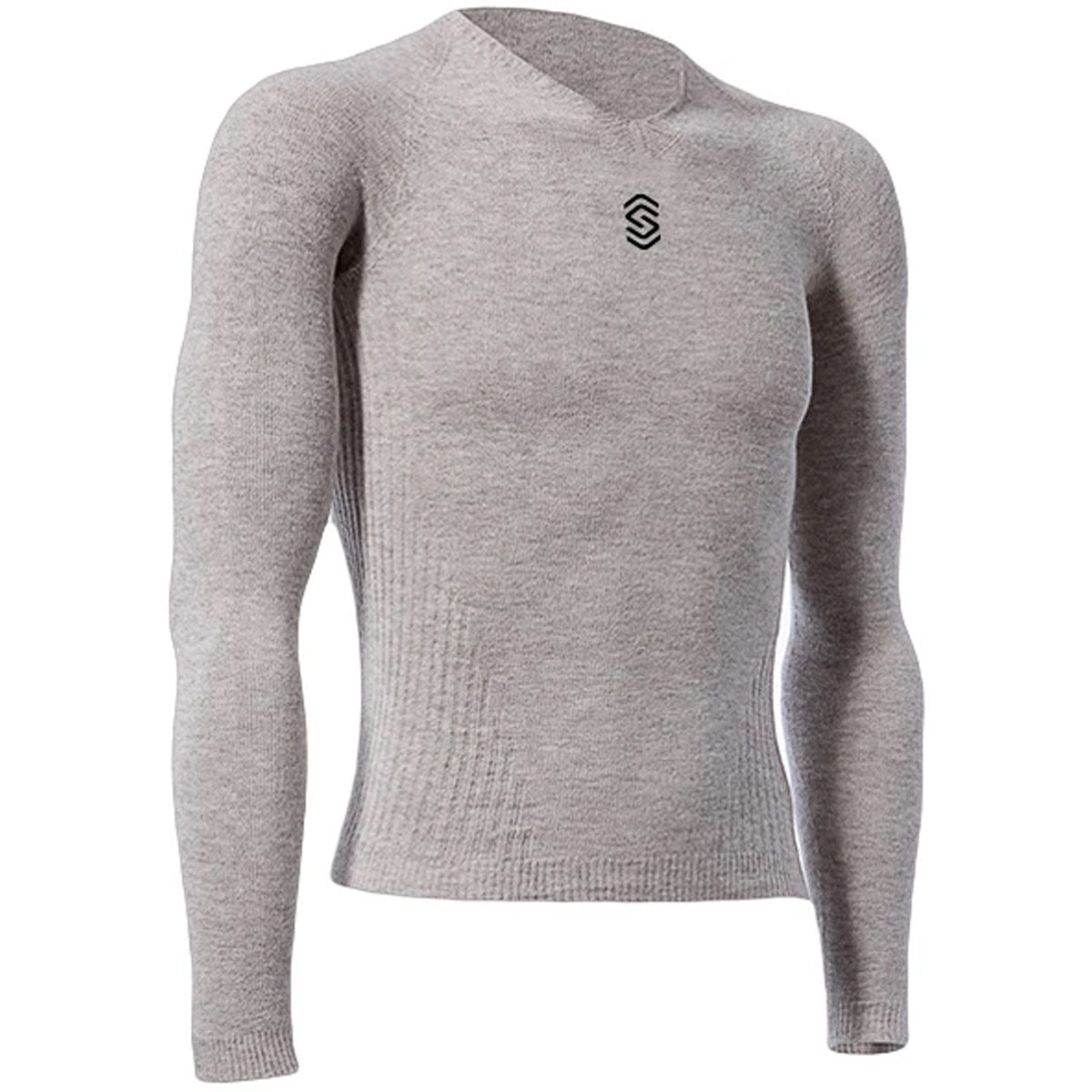 Maglia intima manica lunga Silverskin Stay Warm V neck - Grigio
