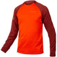 Maglia maniche lunghe Endura Singletrack Fleece - Rosso - I