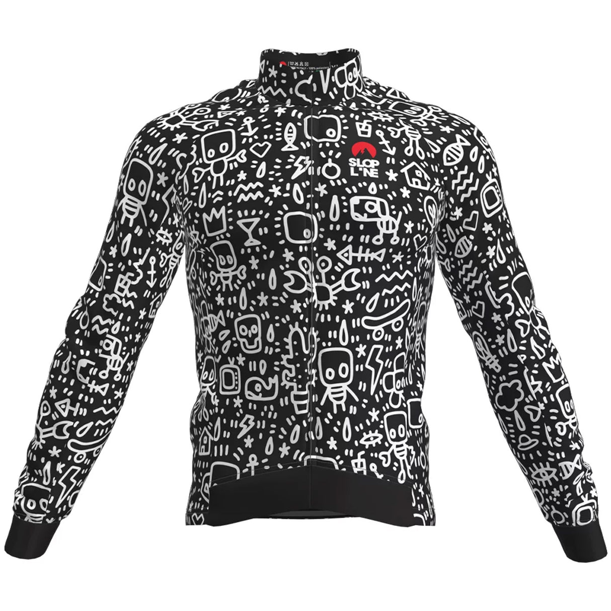 Maglia maniche lunghe Slopline Race - Benny black - O