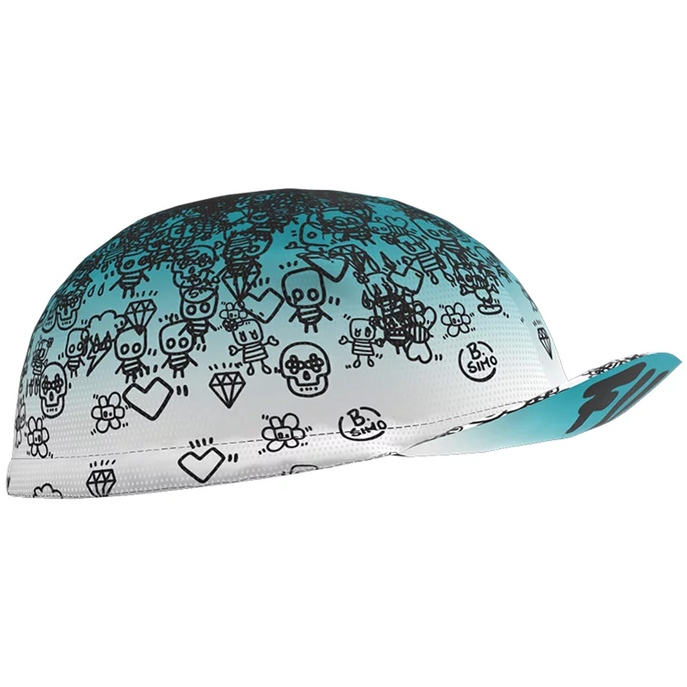 Slopline Cotton cycling cap Petrol Rain All4cycling