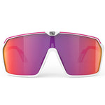 Lunettes Rudy Spinshield - White Pink Fluo Multilaser Red