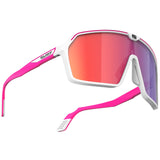 Occhiali Rudy Spinshield - White Pink Fluo Multilaser Red - Q