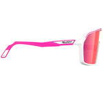 Lunettes Rudy Spinshield - White Pink Fluo Multilaser Red