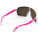 Rudy Spinshield sunglasses - White Pink Fluo Multilaser Red